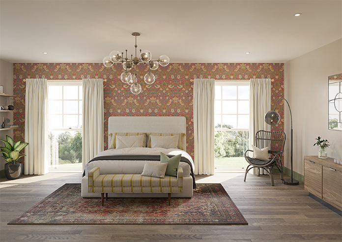 Lace Stripes, Treasure - Made to Measure Curtains - Image 14